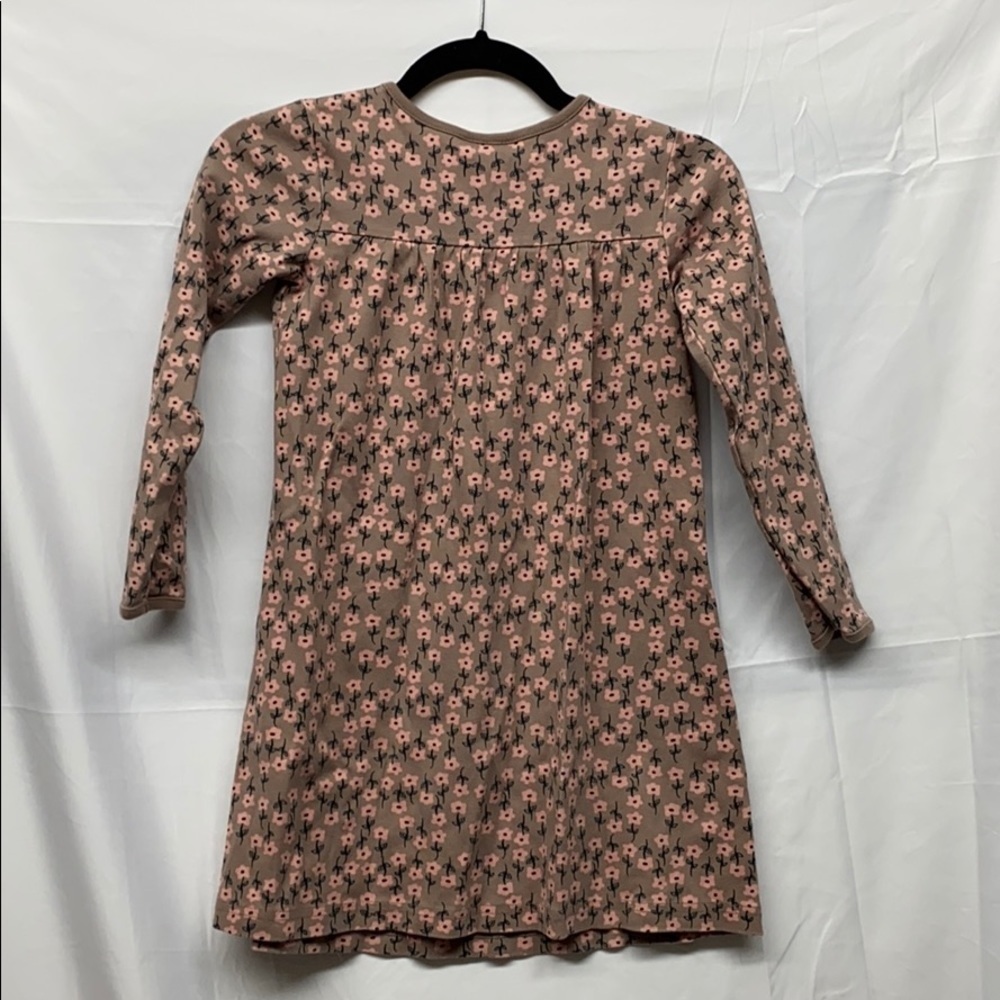 Hanna Andersson Floral Long Sleeve Dress Pink 130 - Picture 5 of 5